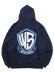 画像2: 【送料無料】WEST WEAR WS EMBROIDERY LOGO HOODIE NAVY (2)