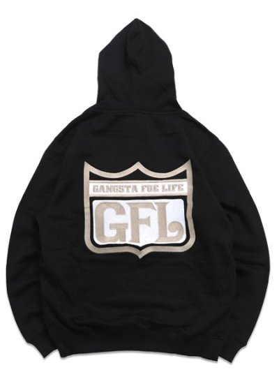 画像2: 【送料無料】WEST WEAR WGFL EMBROIDERY LOGO HOODIE BLACK