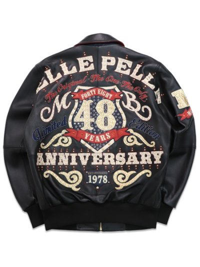 画像2: 【送料無料】PELLE PELLE UNRIVALED ANNIVERSARY STUDS & RHINESTONE BLACK/CABERNET/NAVY