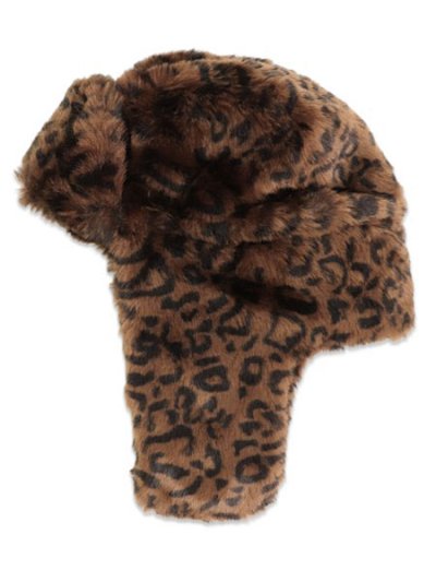 画像1: 【送料無料】KANGOL LEOPARD TRAPPER-LEOPARD