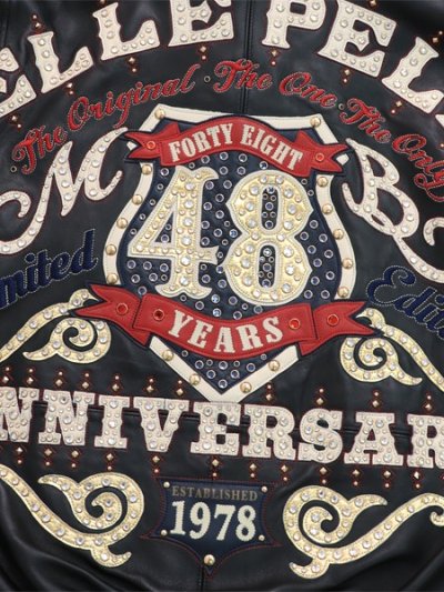 画像5: 【送料無料】PELLE PELLE UNRIVALED ANNIVERSARY STUDS & RHINESTONE BLACK/CABERNET/NAVY