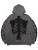 画像2: 【送料無料】VANSON ZIP HOODIE BLACK/BLACK BONE (2)