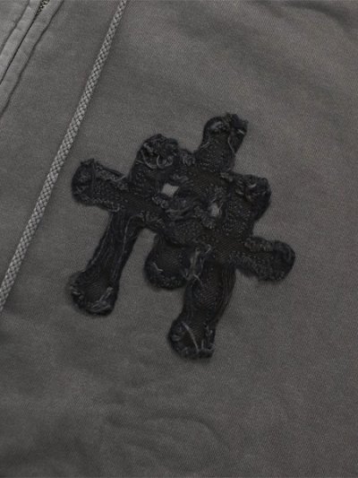 画像3: 【送料無料】VANSON ZIP HOODIE BLACK/BLACK BONE