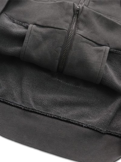 画像6: 【送料無料】VANSON ZIP HOODIE BLACK/BLACK BONE