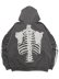 画像2: 【送料無料】VANSON ZIP HOODIE BLACK/WHITE BONE (2)