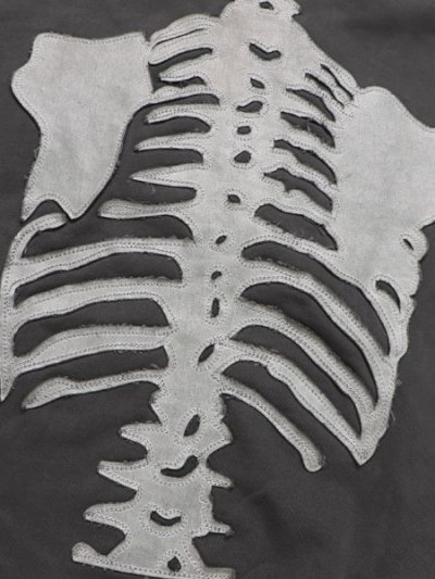 画像5: 【送料無料】VANSON ZIP HOODIE BLACK/WHITE BONE