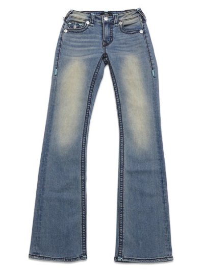 画像2: 【送料無料】TRUE RELIGION WMNS BECCA MID RISE SUPER T FLAP BOOTCUT SUNSET FADE