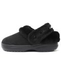 crocs CLASSIC UNFURGETTABLE FAUX SUEDE CLOG BLACK