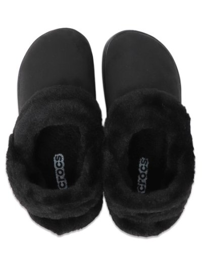 画像4: crocs CLASSIC UNFURGETTABLE FAUX SUEDE CLOG BLACK