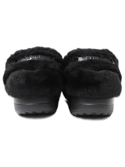 画像6: crocs CLASSIC UNFURGETTABLE FAUX SUEDE CLOG BLACK