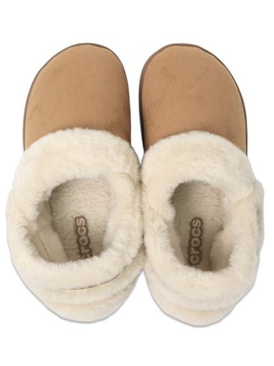 画像6: crocs CLASSIC UNFURGETTABLE FAUX SUEDE CLOG SEPIA