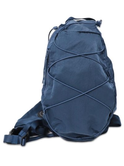 画像1: 【送料無料】C.P.COMPANY NYLON B CROSSBODY BACKPACK ORION BLUE