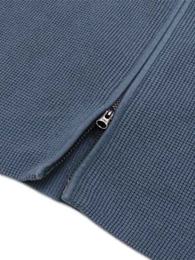 画像5: 【送料無料】C.P.COMPANY WAFFLE KN COTTON ZIP LENS CARDIGAN ORION BLUE