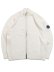 画像1: 【送料無料】C.P.COMPANY LAMBSWOOL GRS ZIPPED LENS CARDIGAN GAUZE WHITE (1)