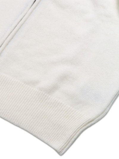 画像4: 【送料無料】C.P.COMPANY LAMBSWOOL GRS ZIPPED LENS CARDIGAN GAUZE WHITE