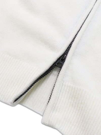 画像5: 【送料無料】C.P.COMPANY LAMBSWOOL GRS ZIPPED LENS CARDIGAN GAUZE WHITE