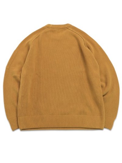画像2: 【送料無料】C.P.COMPANY CHENILLE COTTON CREWNECK LENS SWEATER BUCK THORN BROWN