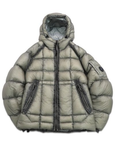 画像1: 【送料無料】C.P.COMPANY D.D. SHELL HOODED DOWN JACKET FLINT GREY