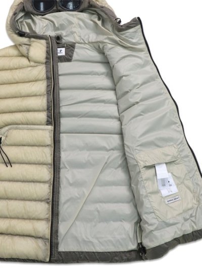 画像5: 【送料無料】C.P.COMPANY D.D. SHELL GOGGLE DOWN GILET SILVER BIRCH
