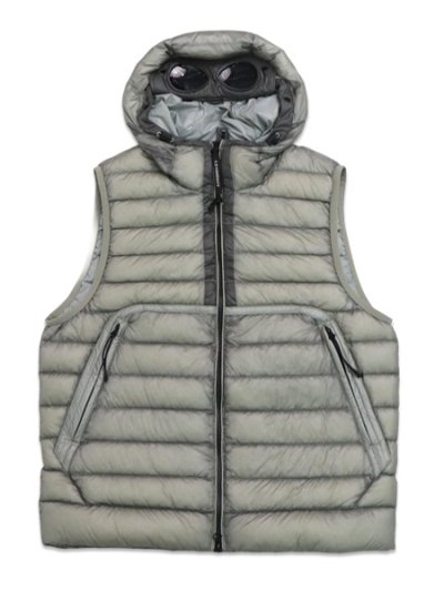 画像1: 【送料無料】C.P.COMPANY D.D. SHELL GOGGLE DOWN GILET FLINT GREY
