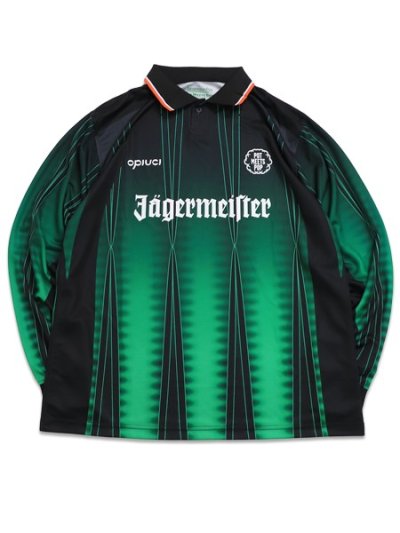 画像1: 【送料無料】POT MEETS POP JAGERMEISTER JERSEY BLACKE/GREEN