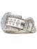 画像1: 【送料無料】B.B.SIMON LAVASAN WHITE AB LEATHER BELT (1)