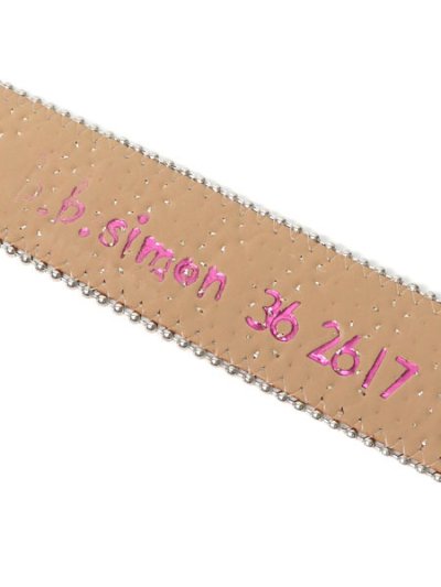画像6: 【送料無料】B.B.SIMON LAVASAN WHITE AB LEATHER BELT