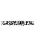 【送料無料】FAITH BY LUIS ZEBRA OLD ENGLISH FAITH BELT CHROME/ZEBRA