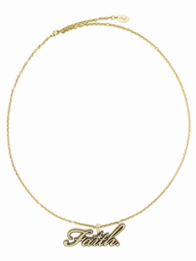 画像1: 【送料無料】FAITH BY LUIS GOLD FAITH NECKLACE GOLD
