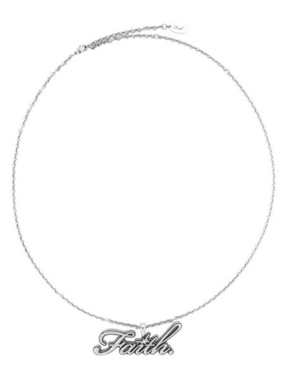 画像1: 【送料無料】FAITH BY LUIS SILVER FAITH NECKLACE SILVER