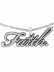 画像2: 【送料無料】FAITH BY LUIS SILVER FAITH NECKLACE SILVER (2)