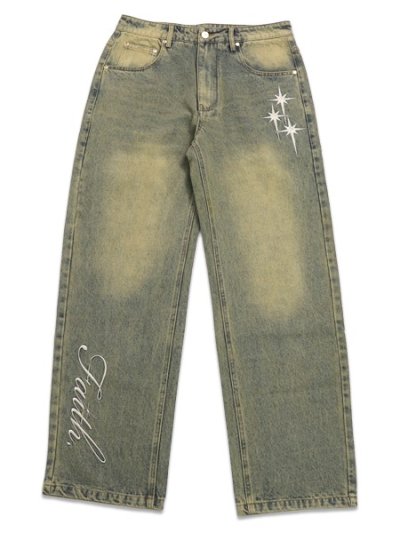 画像1: 【送料無料】FAITH BY LUIS NEVADA FAITH STRAIGHT DENIM VINTAGE BLUE