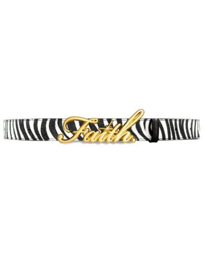 画像1: 【送料無料】FAITH BY LUIS ZEBRA GOLD FAITH BELT GOLD/ZEBRA