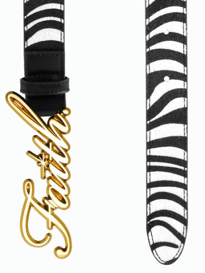画像2: 【送料無料】FAITH BY LUIS ZEBRA GOLD FAITH BELT GOLD/ZEBRA