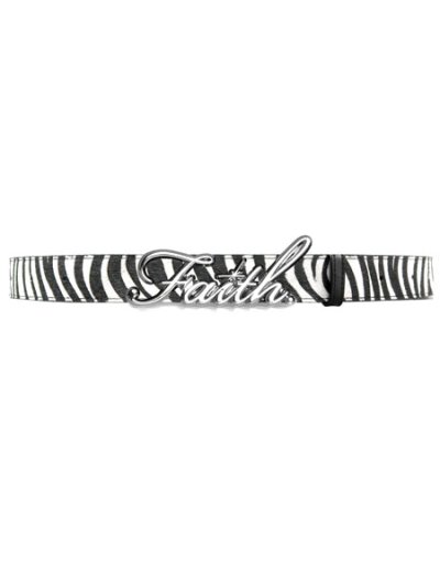 画像1: 【送料無料】FAITH BY LUIS ZEBRA CHROME FAITH BELT CHROME/ZEBRA