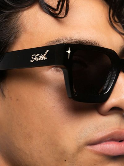 画像4: 【送料無料】FAITH BY LUIS NAVIGATOR SUNGLASSES BLACK/CHROME