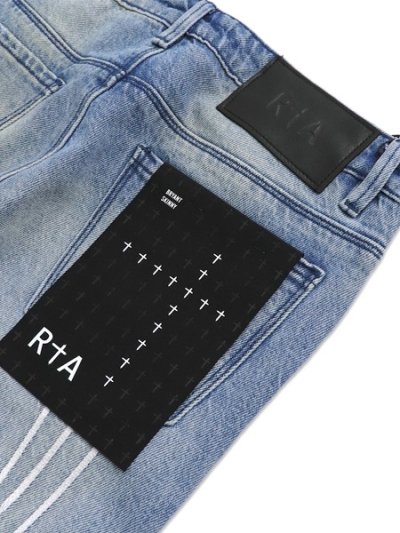 画像5: 【送料無料】RTA BRYANT SKINNY STRETCH DENIM BLUE HAZE TRIPLE CROSS