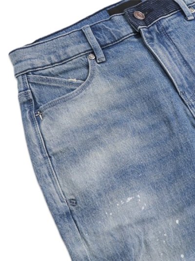 画像3: 【送料無料】RTA CLAYTON SKINNY STRETCH DENIM MEDIUM BLUE PAINTED