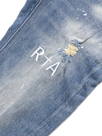 画像6: 【送料無料】RTA CLAYTON SKINNY STRETCH DENIM MEDIUM BLUE PAINTED