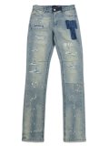 【送料無料】RTA BRYANT SKINNY STRETCH DENIM BLUE KYANITE DISTRESSED