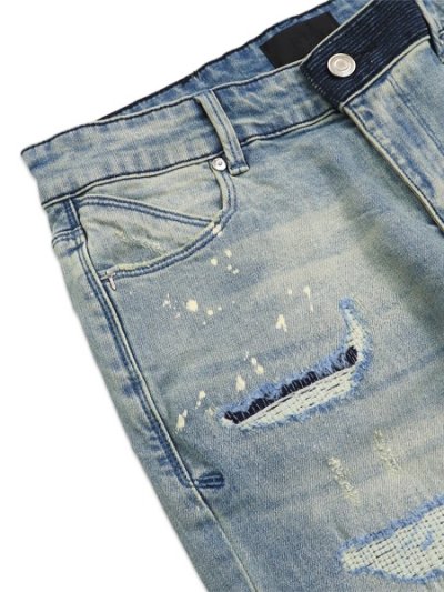 画像3: 【送料無料】RTA BRYANT SKINNY STRETCH DENIM BLUE KYANITE DISTRESSED