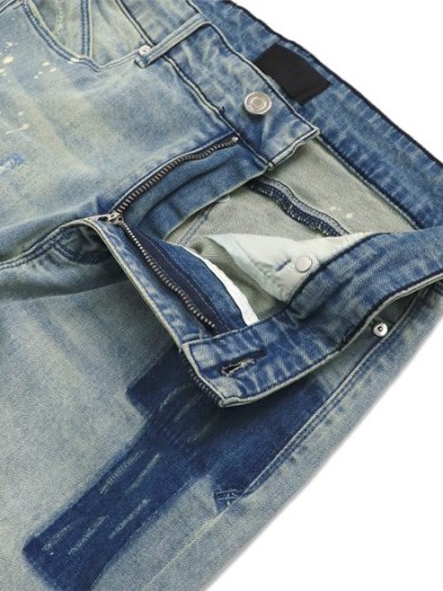 画像4: 【送料無料】RTA BRYANT SKINNY STRETCH DENIM BLUE KYANITE DISTRESSED
