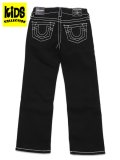 【送料無料】【KIDS】TRUE RELIGION BOYS RICKY BIG T STITCH BODY RINSE BLACK
