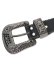 画像2: 【送料無料】B.B.SIMON THE TROJAN LEATHER BELT JET BLACK (2)