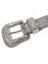 画像2: 【送料無料】B.B.SIMON THE TROJAN AB LEATHER BELT SILVER (2)