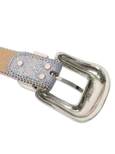 画像5: 【送料無料】B.B.SIMON THE TROJAN AB LEATHER BELT SILVER