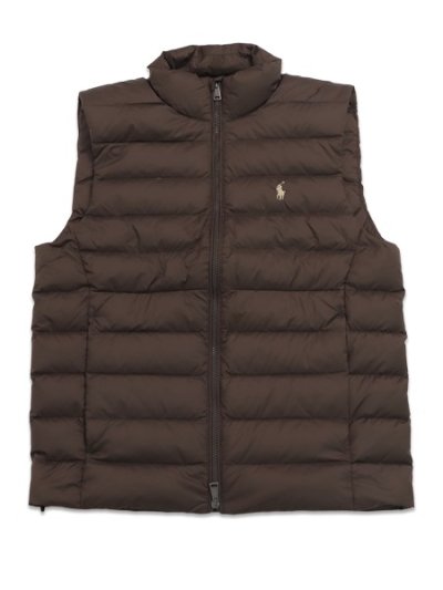 画像1: 【送料無料】POLO RALPH LAUREN MATTE PERPETUAL COLDEN PUFFER VEST NUTMEG BROWN