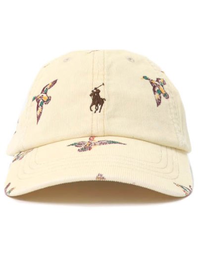 画像2: 【送料無料】POLO RALPH LAUREN DUCK PRINT CORDUROY BALL CAP