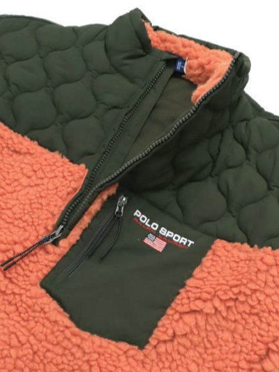 画像4: 【送料無料】POLO RALPH LAUREN POLO SPORT RELAXED FIT COLOR BLOCKED HIGH PILE PULLOVER
