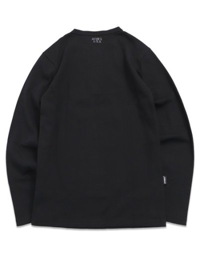 画像2: AVIREX DAILY RIB HENLEY NECK L/S TEE
